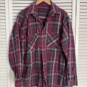Plaid Button Down Shirt for Women